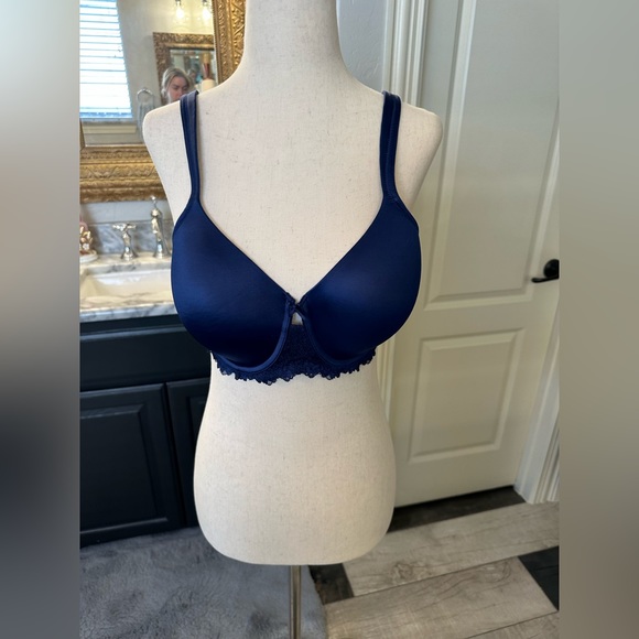 Talbots NWT Gorgeous Vivid Dark Blue with Pretty Lace Sexy and Comfortable - Picture 11 of 13